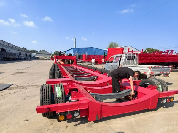 Export Special Oversized Multi-Axle Heavy-Duty Low Bed Semi-Trailers