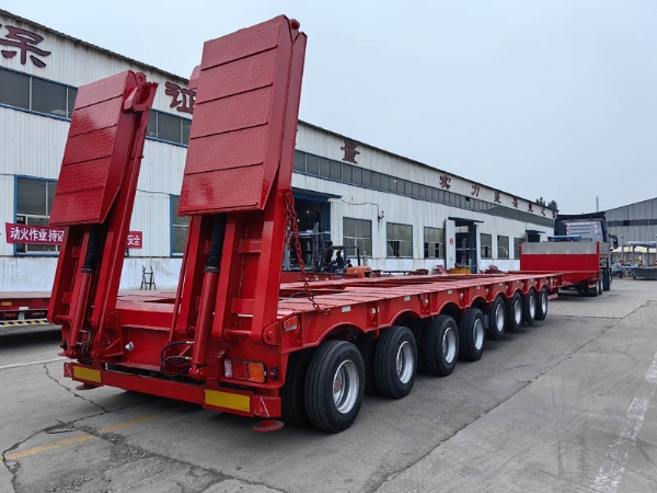 Export Special Oversized Multi-Axle Heavy-Duty Low Bed Semi-Trailers