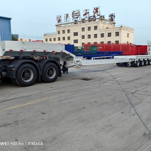 Export Special Oversized Multi-Axle Heavy-Duty Low Bed Semi-Trailers