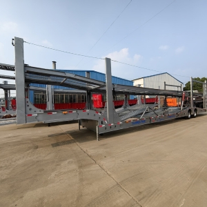 Central Asian Five Countries European-Style Car Carrier Cage Trailers