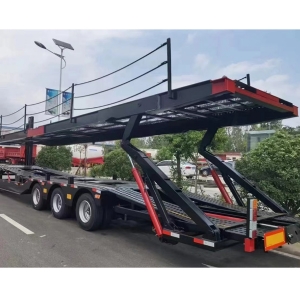 Central Asian Five Countries European-Style Car Carrier Cage Trailers